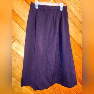 Emotions plum purple pure wool vintage high waisted skirt new with tags size 10